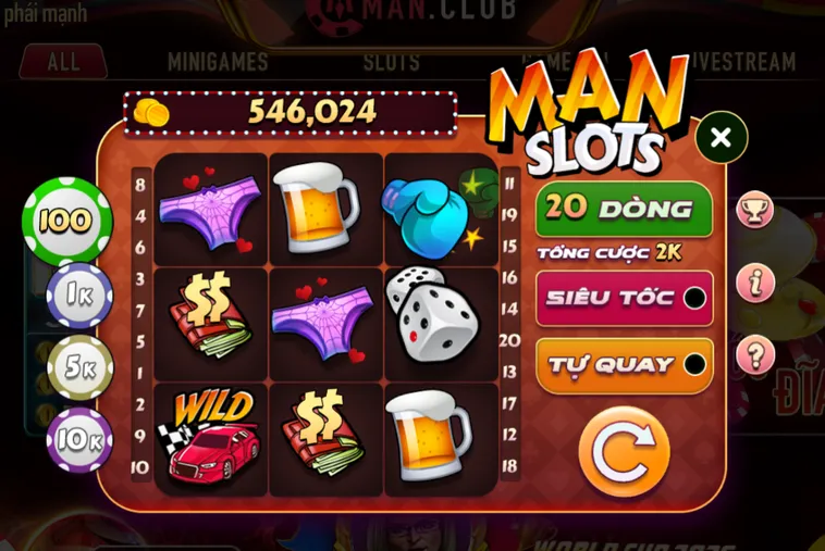 Chinh Phục Siêu Phẩm Minigame Man Slot Tại ManClub Thắng Lớn