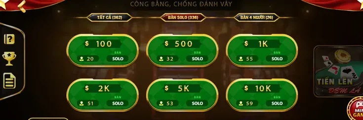 Solo Tiến Lên Đếm Lá Tại ManClub Đỉnh Cao Cho Các Cao Thủ Chuyên Nghiệp