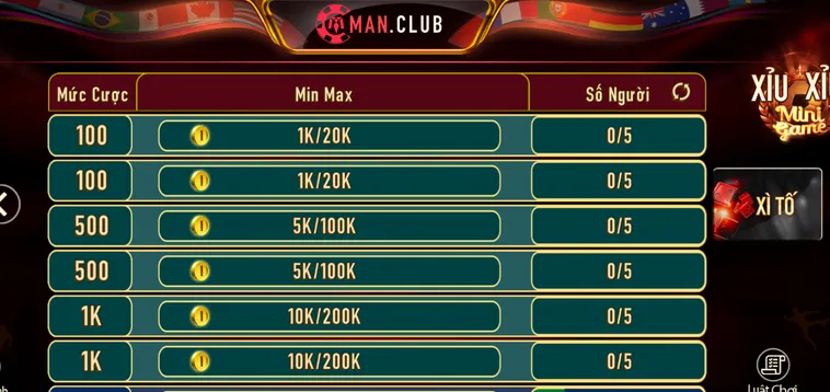 Khám Phá Siêu Phẩm Xì Tố Tại ManClub Sảnh Đấu Trí Đẳng Cấp Nhất
